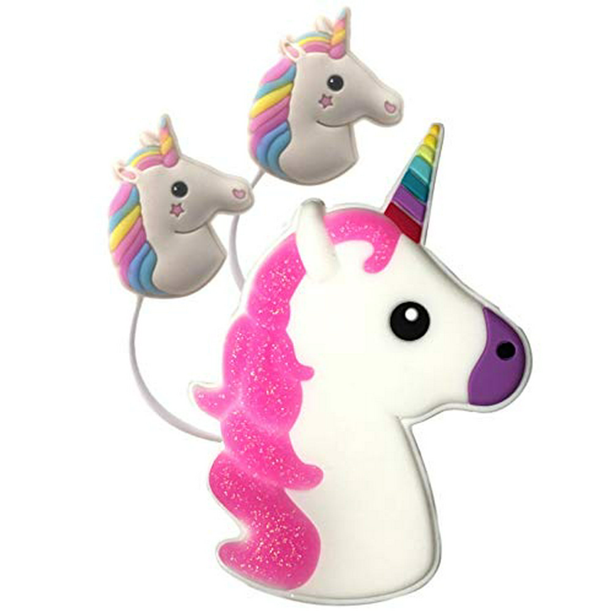Cute unicorn headphones earbuds suitable to mic bundle set